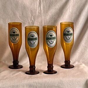 4 - Vintage “En Hel Ol” Swedish Beer Glasses